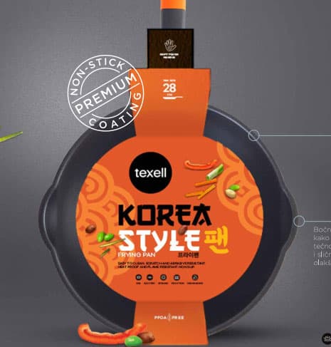 Tiganj wok Texell Korea Style 26cm TPKS-W26