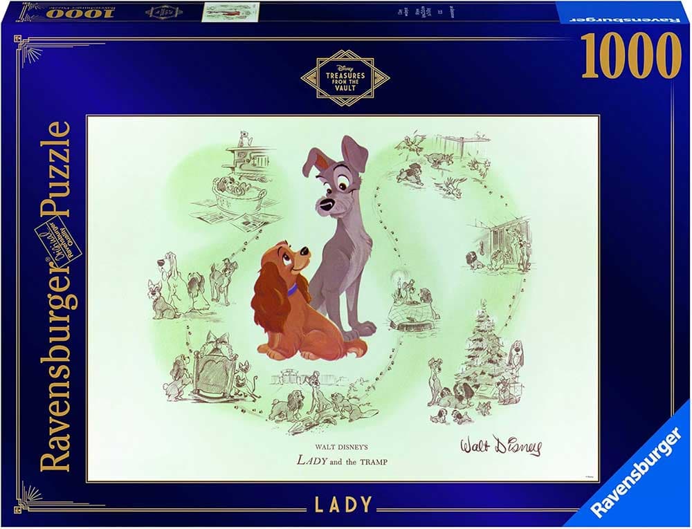 Puzzle slagalica 1000 delova Blago Volta Diznija - Maza i Lunja Ravensburger 16863