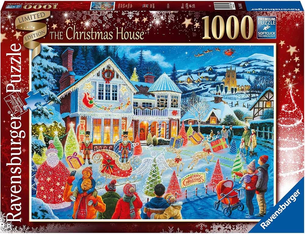Puzzle slagalica 1000 delova Kuća sa novogodišnjom dekoracijom Ravensburger 16849
