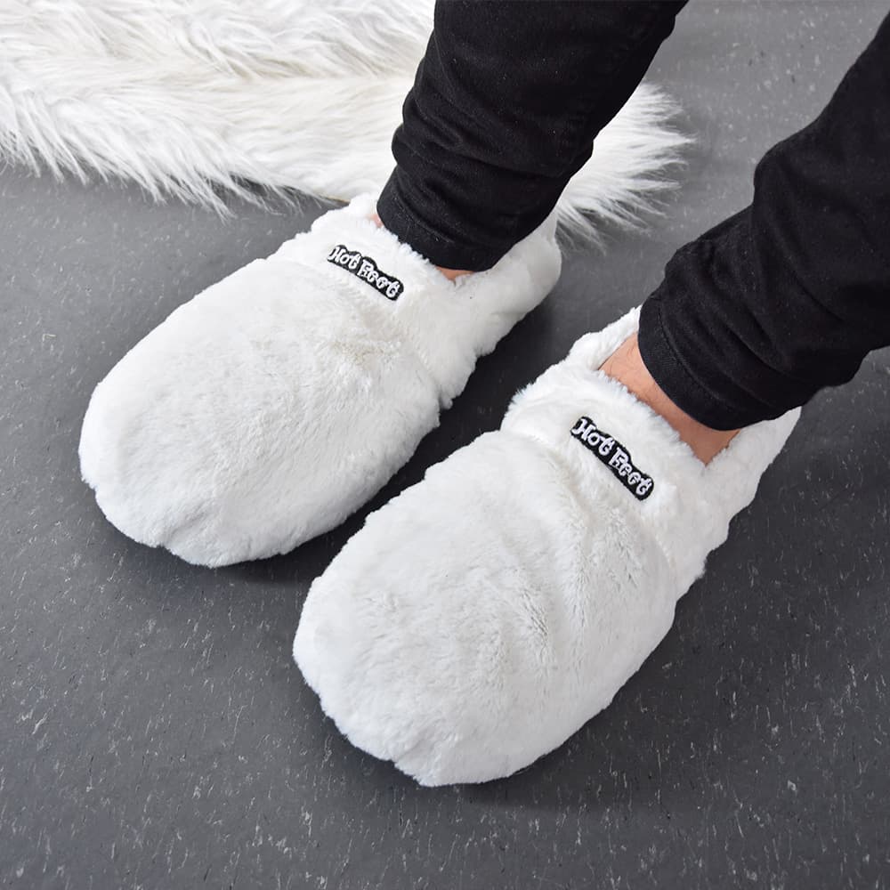 Tople patofne Hot Feet bele veličina do 43