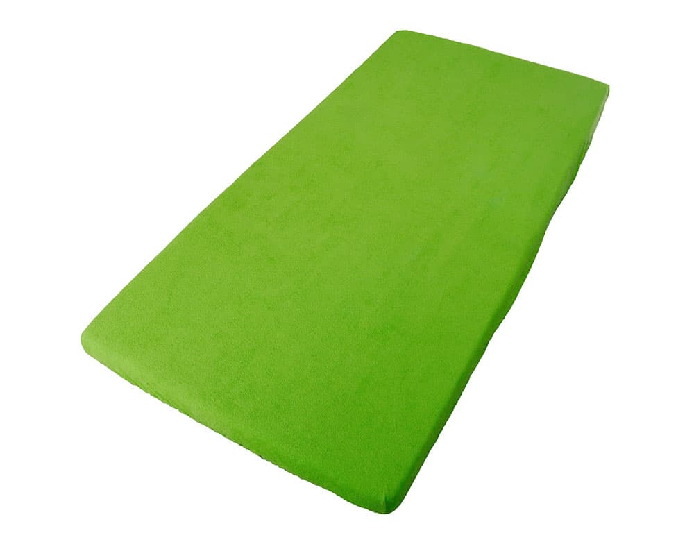 Čaršav frotir 140 x 70 cm zelene boje za dečije krevete