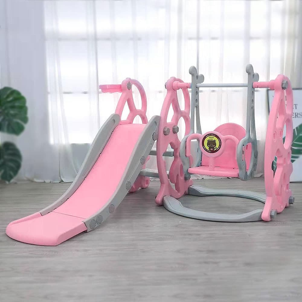 Dečiji tobogan sa ljuljaškom 628-1 pink
