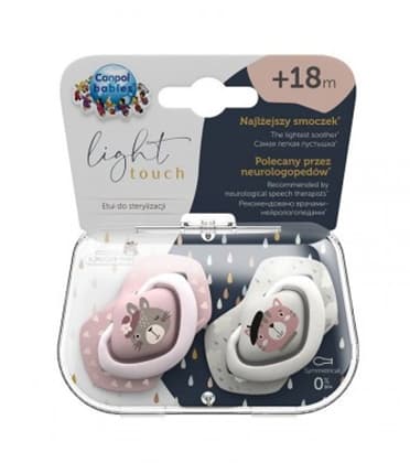 Canpol babies silikonska varalica 18+M Bonjour Paris 2 kom 22/649 pink