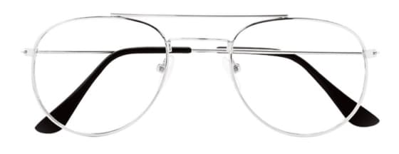 Prontoleggo naočare za čitanje sa dioptrijom Aviator, srebrne +3.5