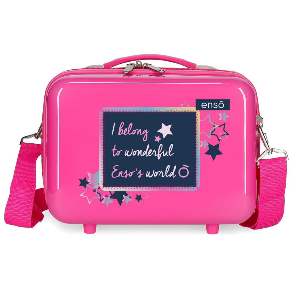 Kofer za šminku - ABS neseser Enso Make a wish pink 91939