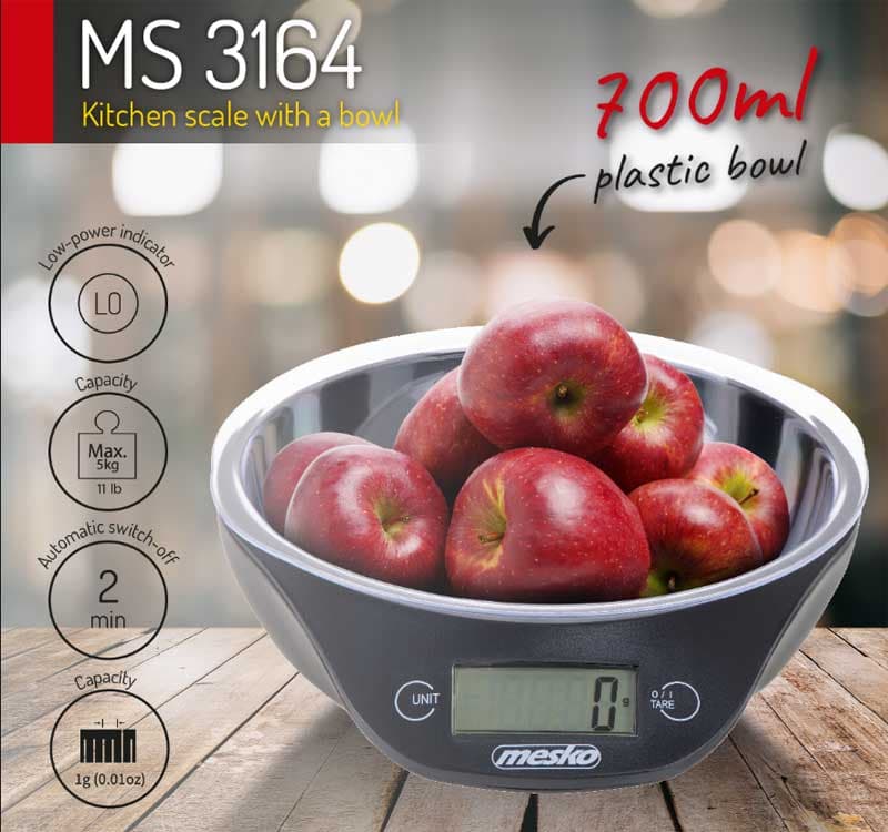 Digitalna kuhinjska vaga sa posudom za merenje Mesko MS3164