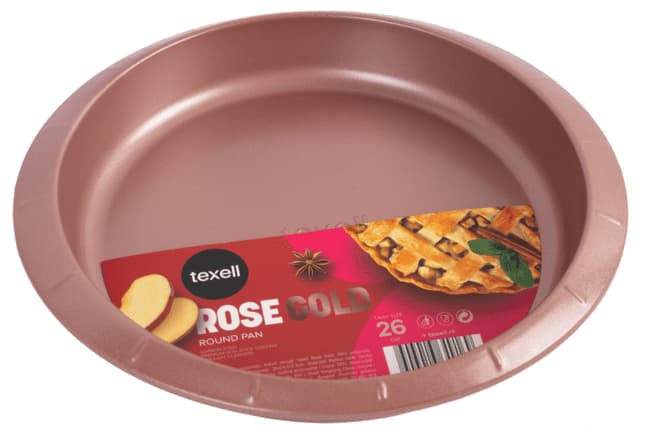 Texell pekač okrugli Rose Gold TPRG-O324