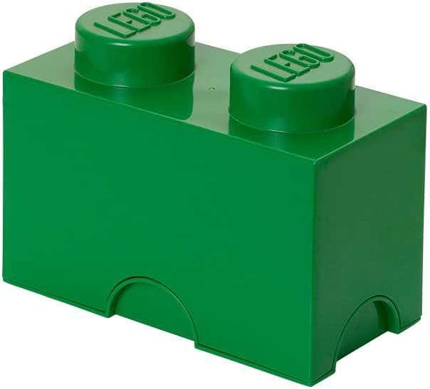 Kutija sa poklopcem LEGO® Kocka 2  24x18x12cm tamnozelena 4002