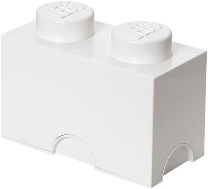 Kutija sa poklopcem LEGO® Kocka 2  24x18x12cm bela 4002