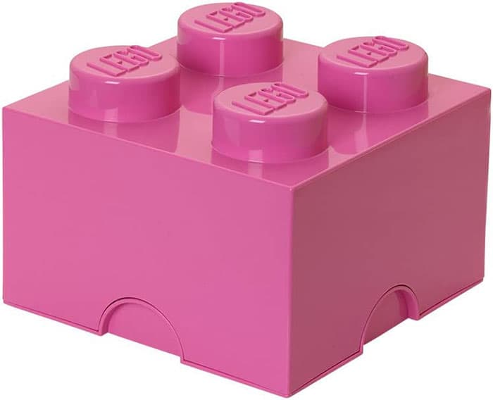 Kutija za odlaganje LEGO® Kocka 4 25x25x18cm pink 4003