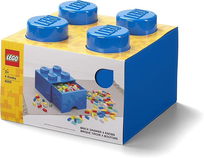 Kutija - fioka za odlaganje LEGO® Kocka 4 25x25x18cm plava 4005