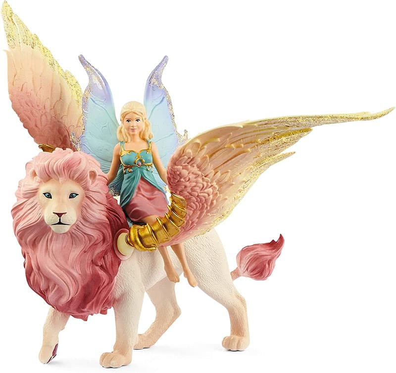 Schleich Bayala figurice - Vila leti na krilatom lavu 70714