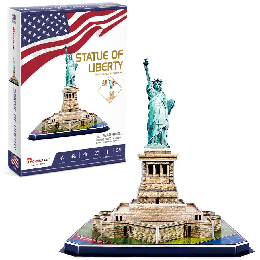 CubicFun 3D Puzzle Kip Slobode C080H