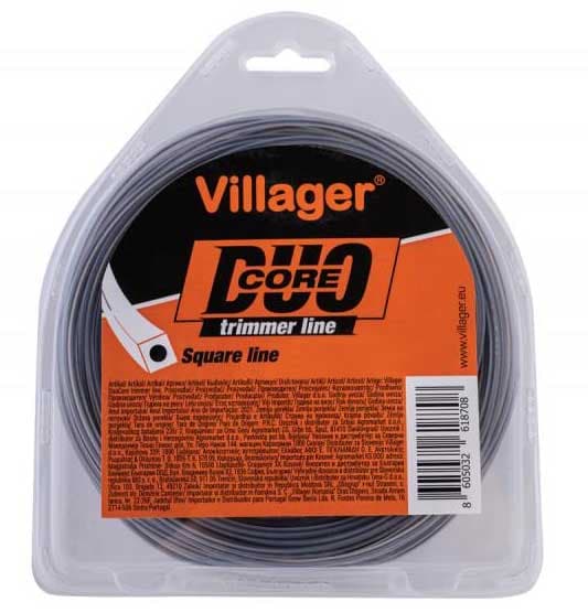 Silk za trimer 2.7mm x 15m Duo core Četvrtasta nit Villager