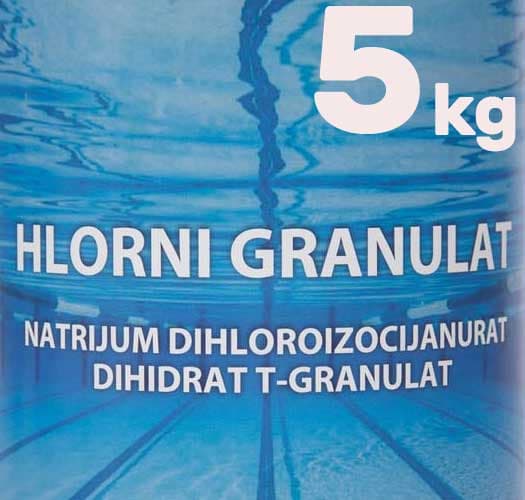 Hlor granulat 5kg Sredstvo za dezinfekciju vode u bazenima MCom