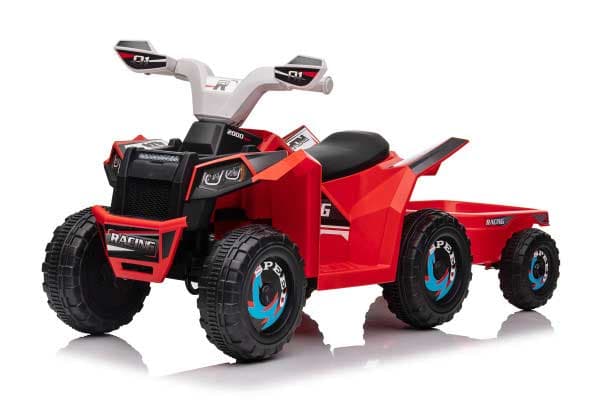 Dečije vozilo na akumulator sa prikolicom ATV Red