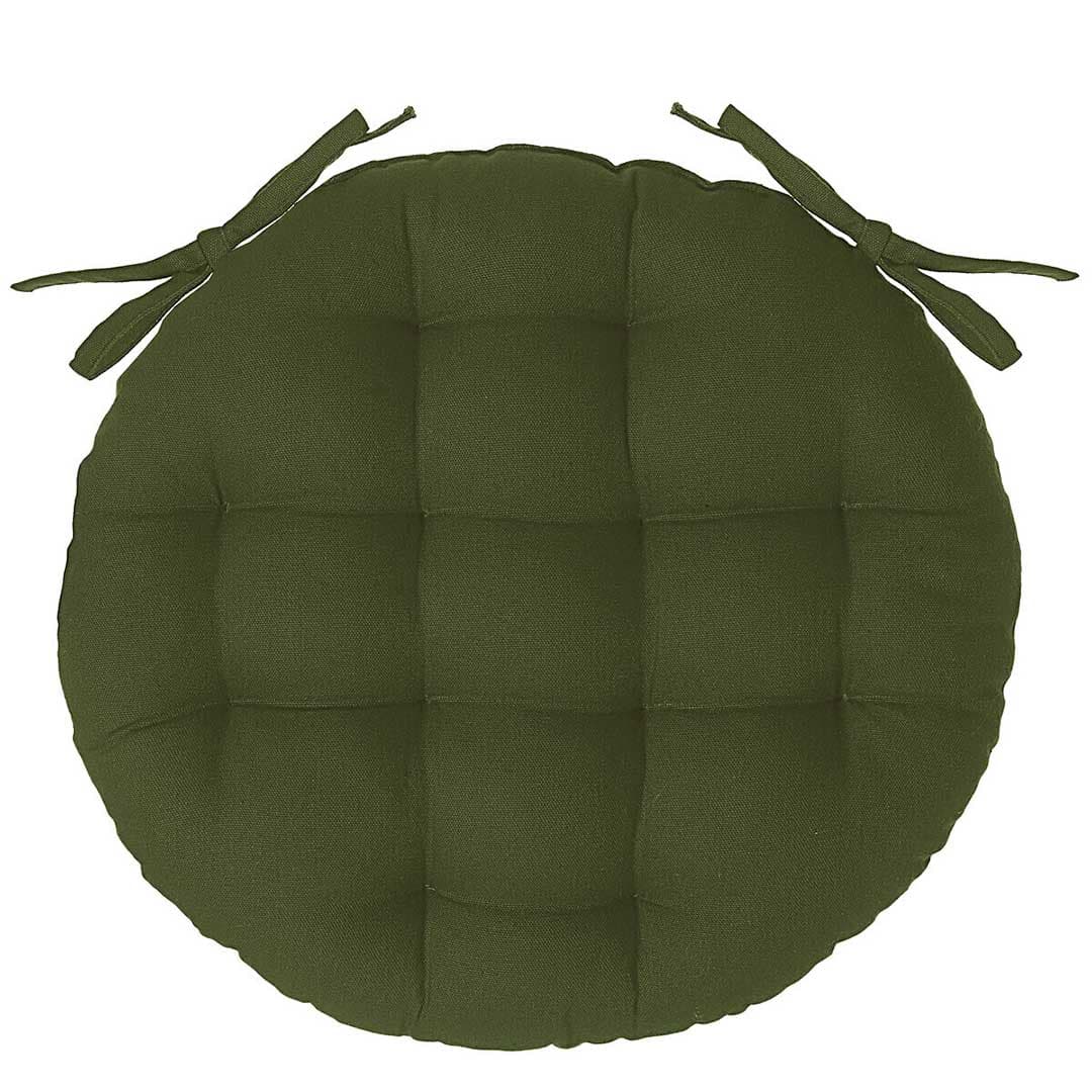 Okrugli Jastuk Za Stolicu Pod ili Palete Zeleni, Pamuk 40 cm Atmosphera Createur d Interieur