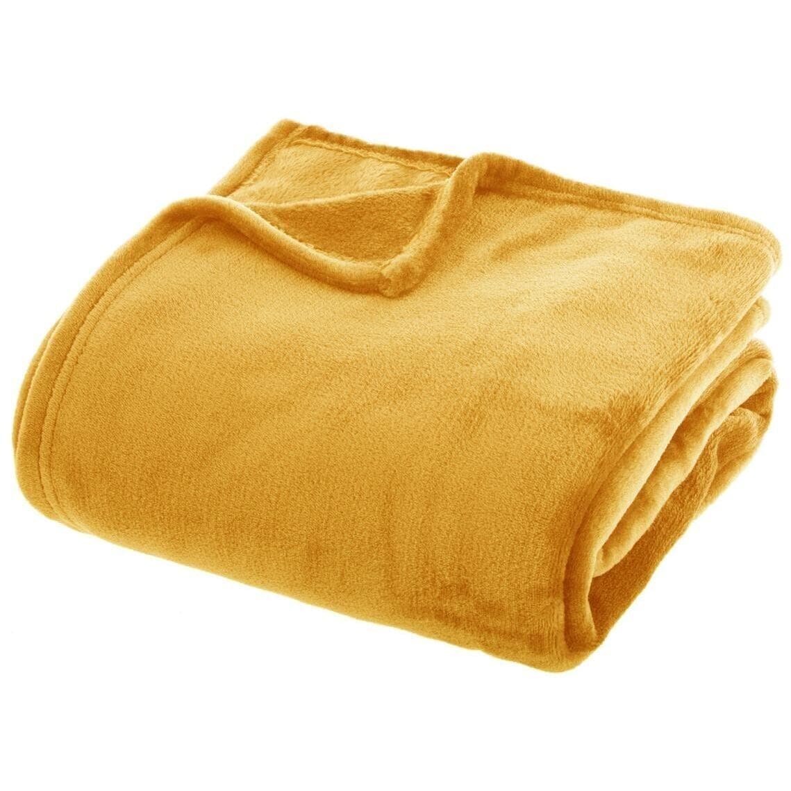 Atmosphera Ćebe Flanel 230x180cm 1.000 Kg Poliester Oker