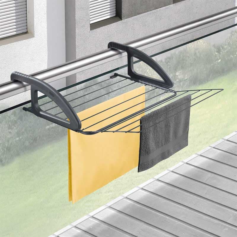Sklopiva sušilica za veš za balkon ili radijator Metaltex Bries Onyx