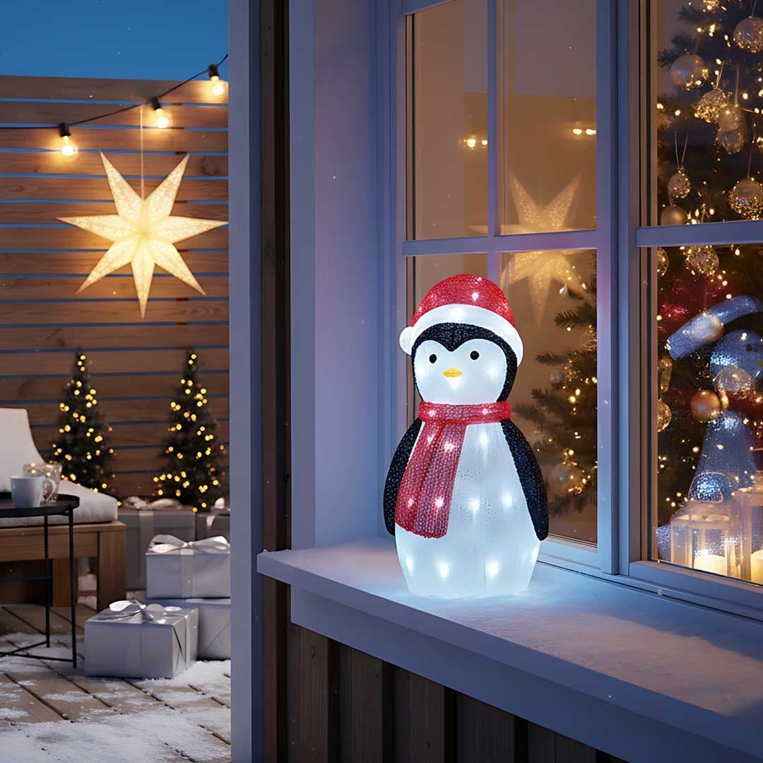 Pingvin Sa LED Sijalicama - Visina 45 cm