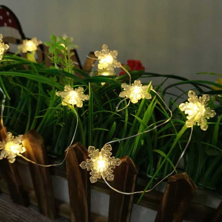 LED Svetleći niz na baterije Pahulje 90cm