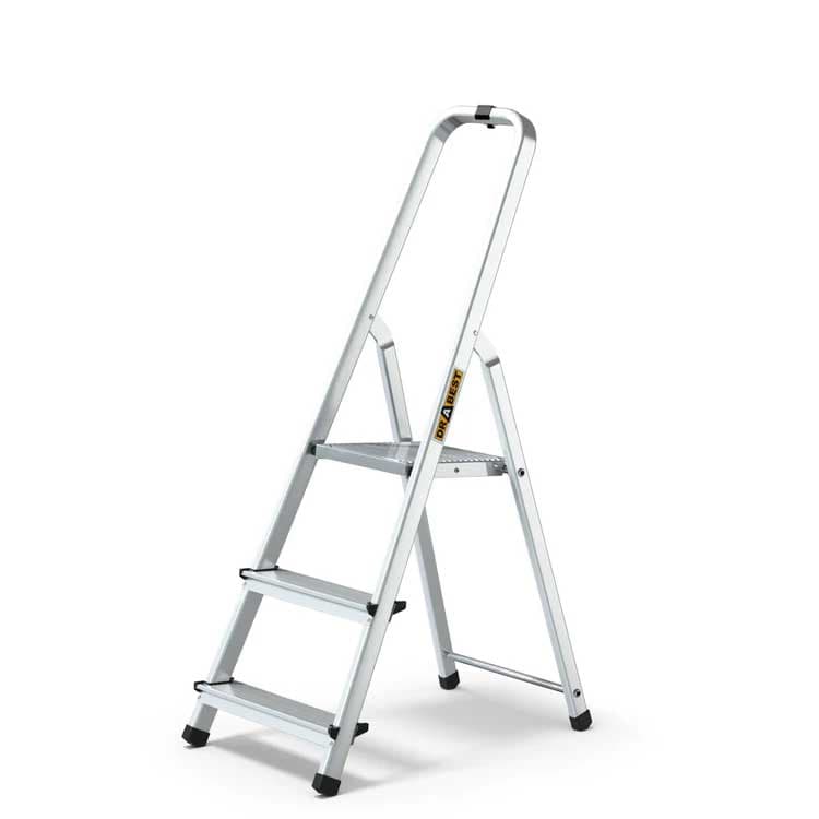 Sklopive aluminijumske kućne merdevine sa 3 stepenika Nosivosti 120kg 19332