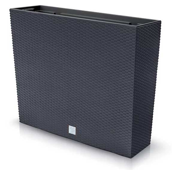 Prosperplast Visoka žardinjera sa ratan teksturom Braon 58x50x18cm