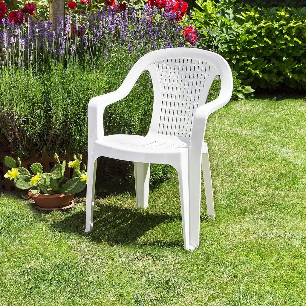 Plastična baštenska stolica Vallery White
