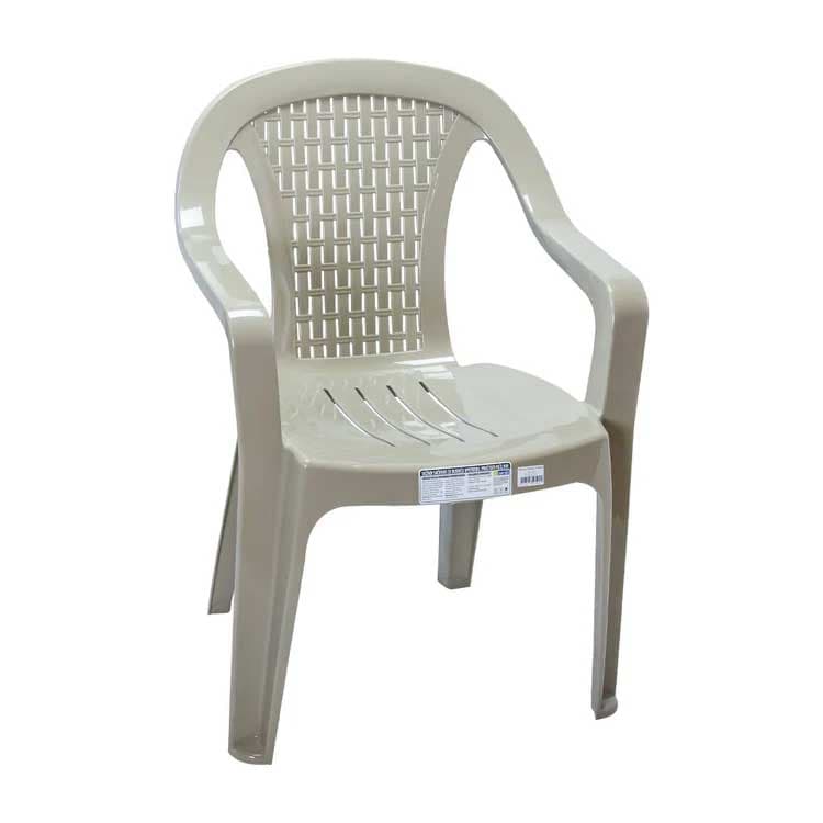 Plastična baštenska stolica Vallery Cappuccino