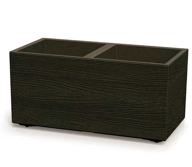 Prosperplast Saksija sa skrivenim točkićima Madera Coffee 60x30cm