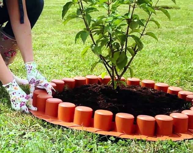 Fleksibilna ogradica za travnjak 4m Terakota Prosperplast IPAL7