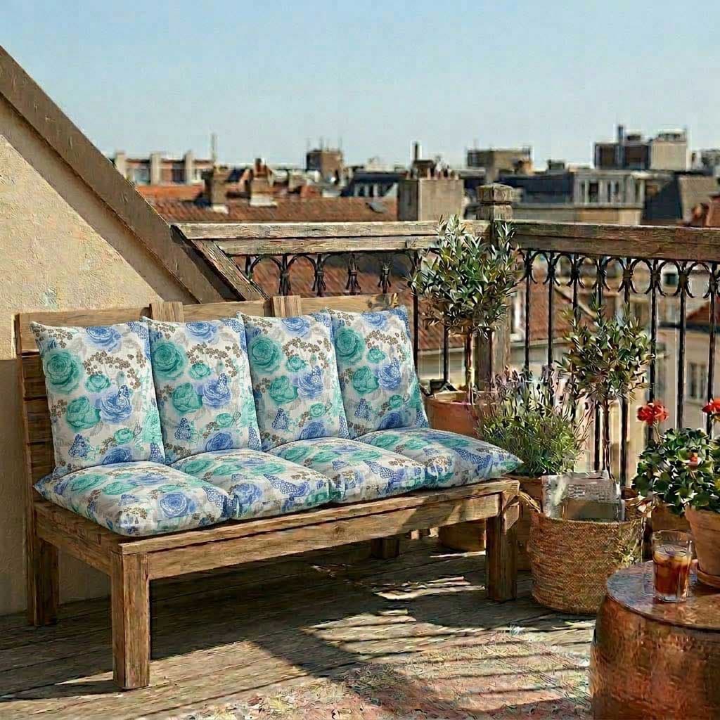 Jastuk Za BaštenskI Dvosed 120x50x50 cm BLUE ROSES
