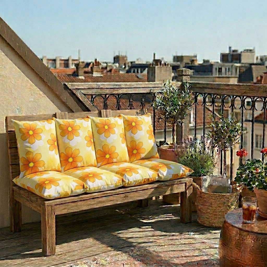 Jastuk Za BaštenskI Dvosed 120x50x50 cm HAPPY FLOWERS