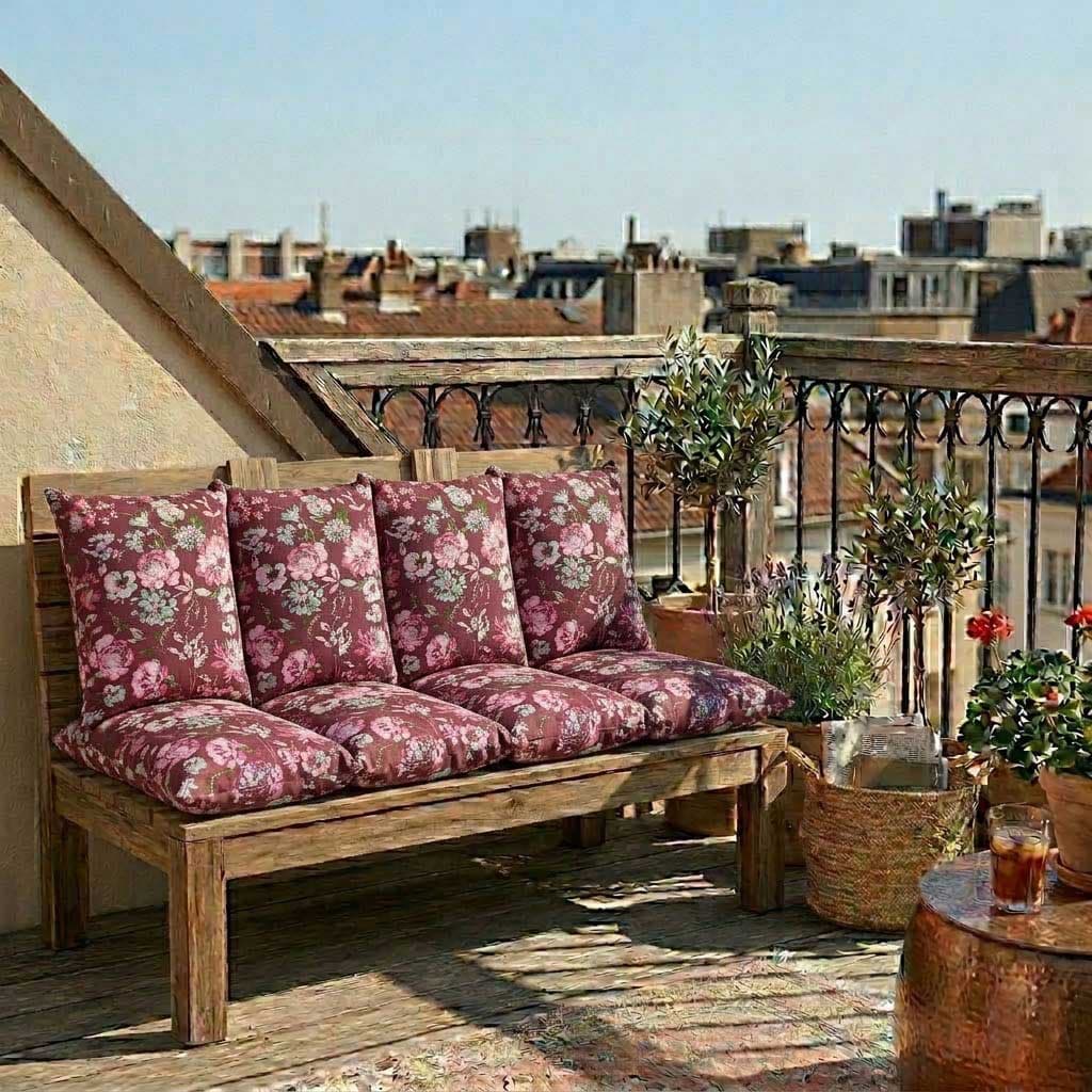 Jastuk Za BaštenskI Dvosed 120x50x50 cm BORDEAUX RETRO