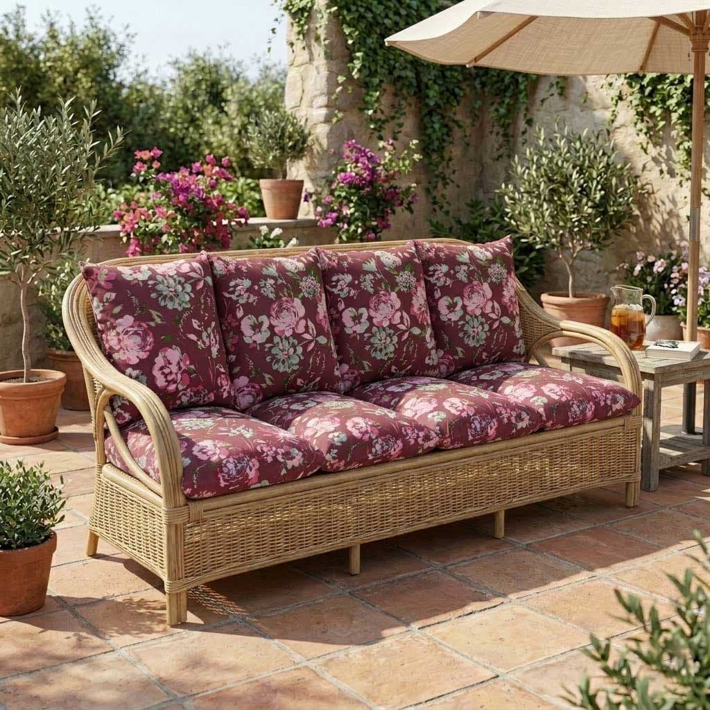 Jastuk Za BaštenskI Trosed 150x50x50 cm BORDEAUX RETRO