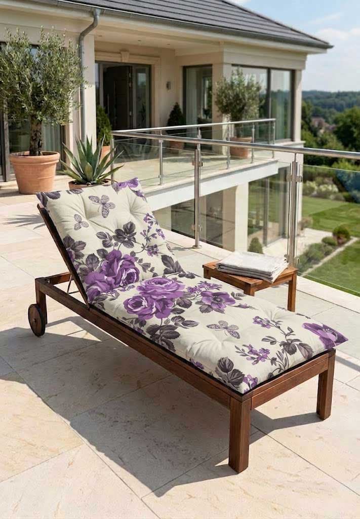Jastuk Za Baštensku Ležaljku 200x70cm VIOLET GARDEN