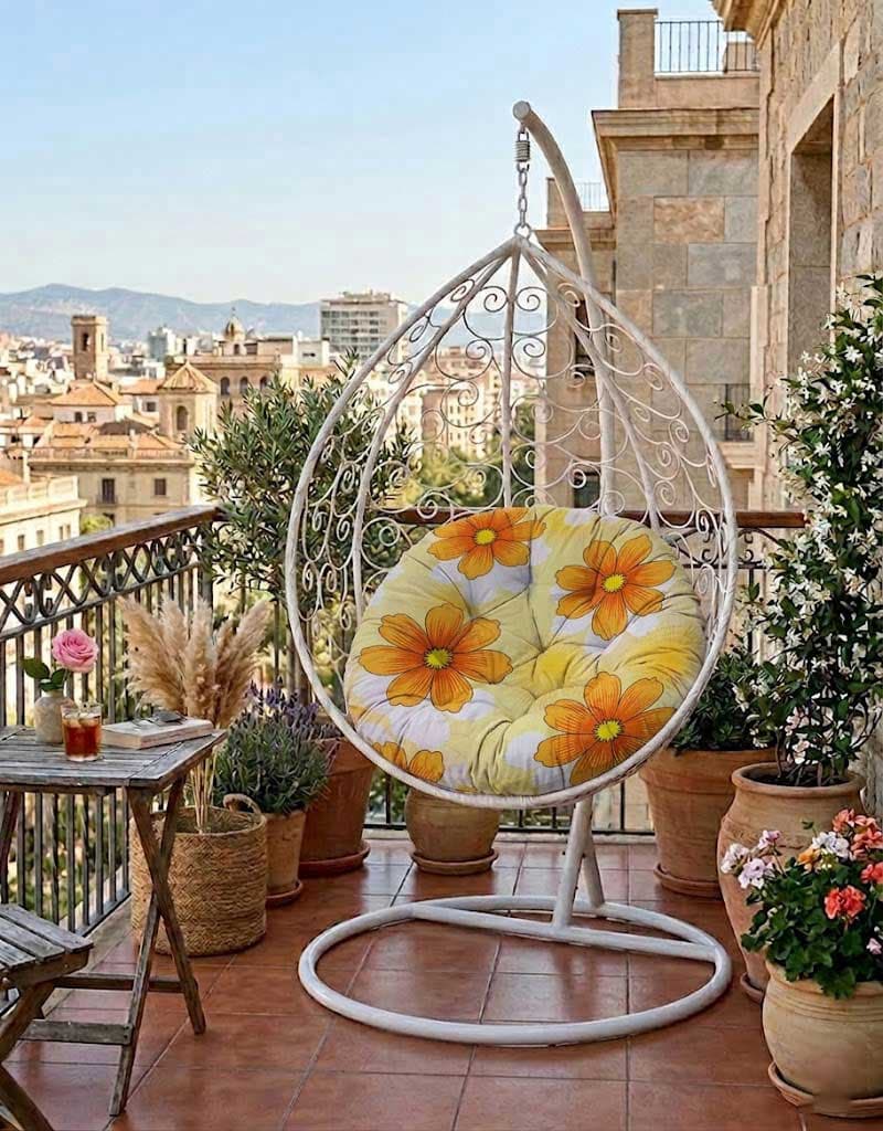 Jastuk 100cm Za Gnezdo Baštensku Ljuljašku HAPPY FLOWERS