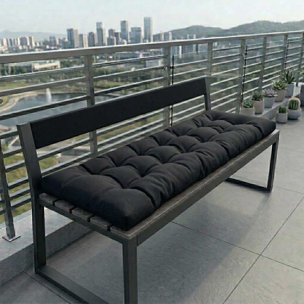 Jastuk za Klupu 200x40cm BLACK