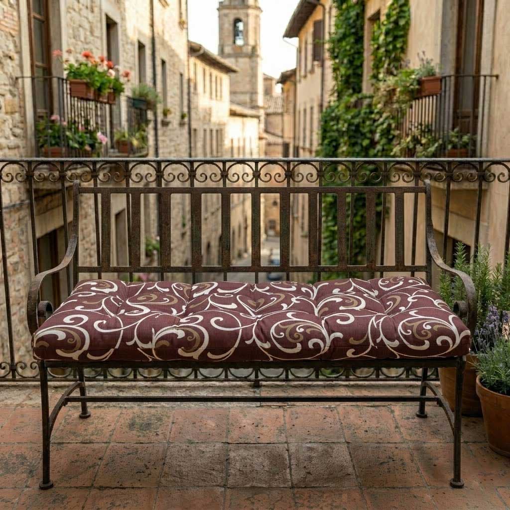 Jastuk za Klupu 200x40cm BROWN ORNAMENT