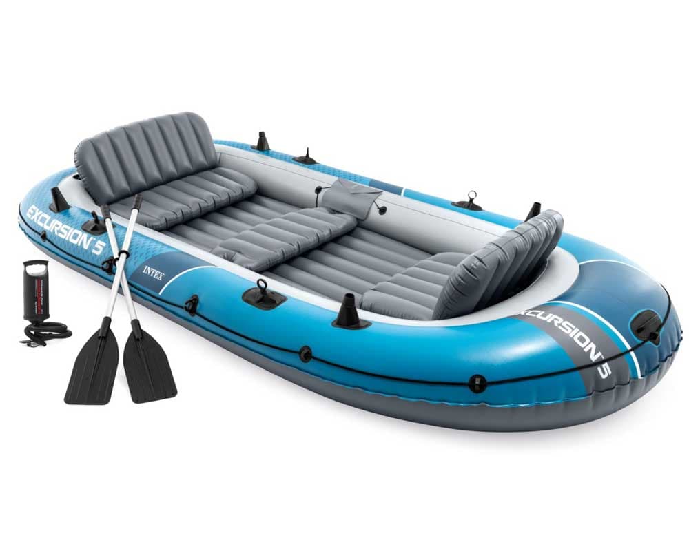 Čamac na naduvavanje sa veslima i pumpom Intex Excursion™ 5 Boat 66325NP