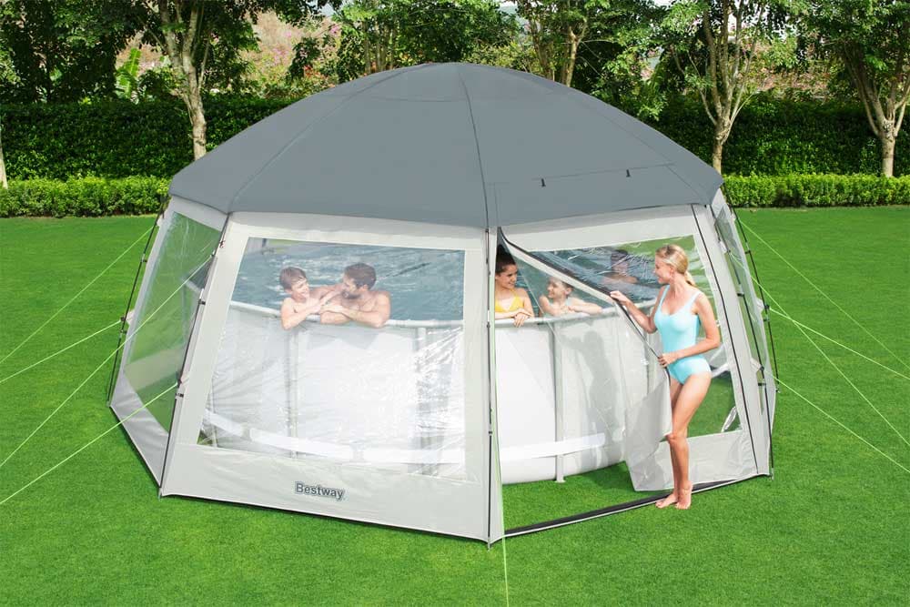Bestway Kupola sa dva ulaza za okrugle bazene 600x600x295cm 58612