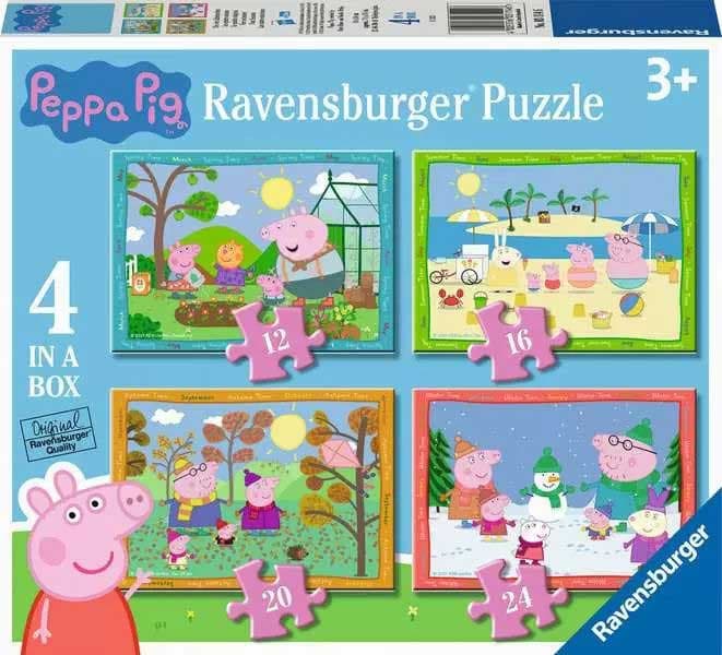 Puzzle za decu 4u1 Pepa Prase i Četiri godišnja doba Ravensburger 03114