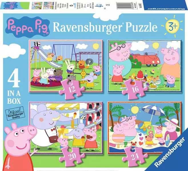 Puzzle za decu 4u1 Pepa Pepa Prase i Zabava napolju Ravensburger 06958