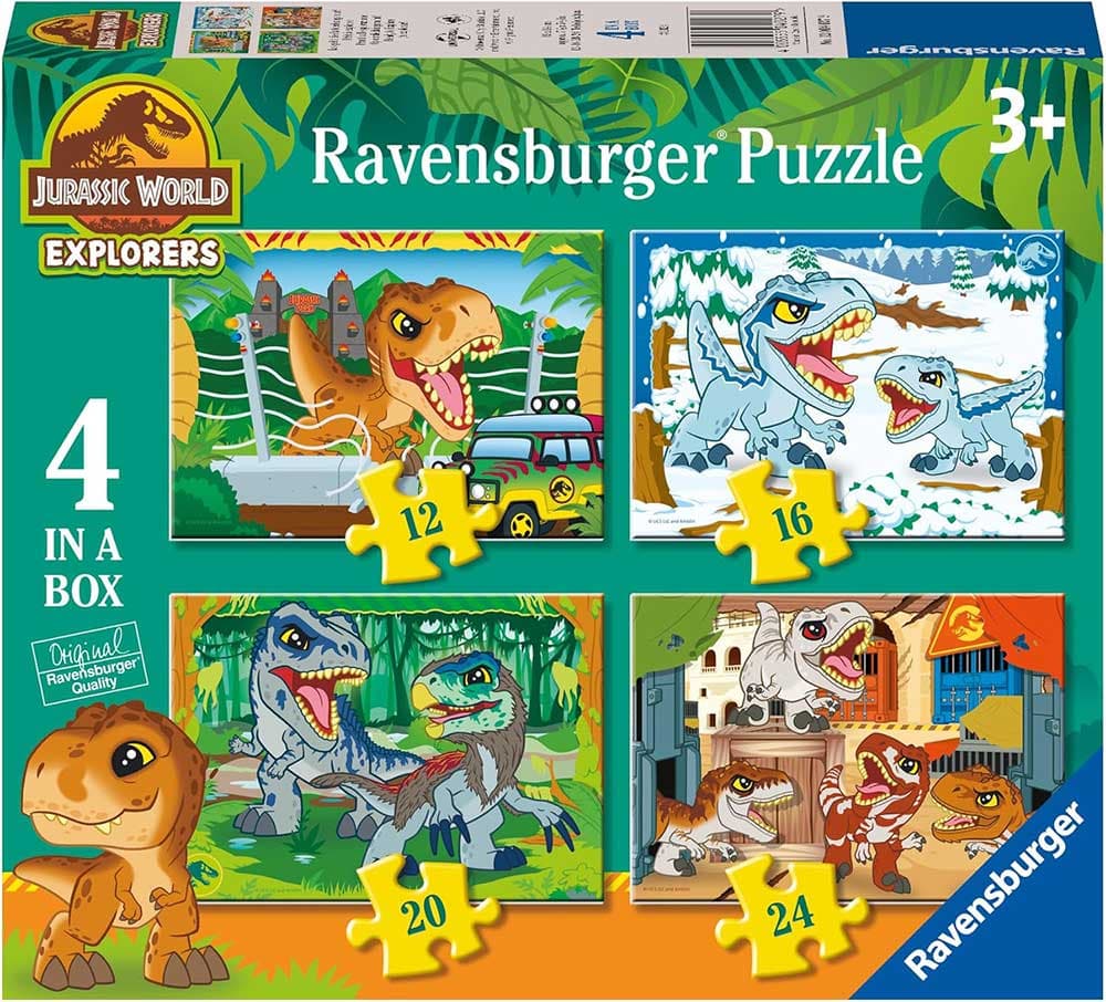 Puzzle za decu 4u1 Jurassic World Ravensburger 12004027