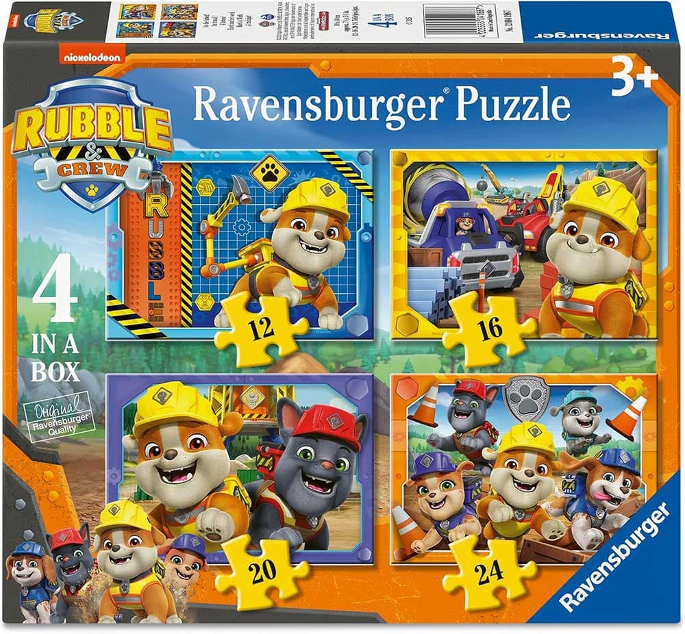 Puzzle za decu 4u1 Rabl i ekipa - Patrolne šape Ravensburger 12004188