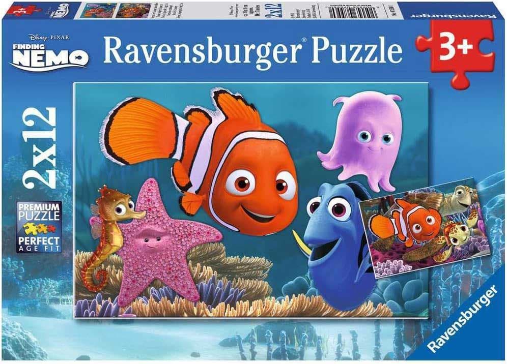 Puzzle za decu 2x12 delova Disney Nemo Ravensburger 07556