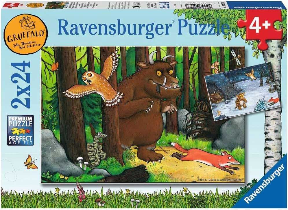 Puzzle za decu 2x24 dela Šumsko čudovište Gruffalo Ravensburger 05227
