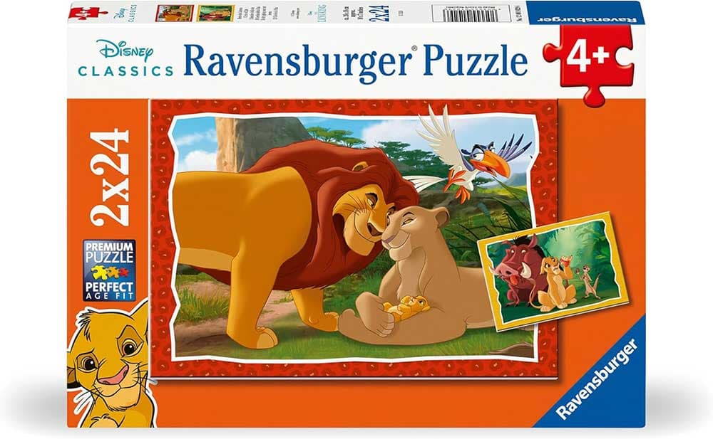 Puzzle za decu 2x24 dela Disney Kralj lavova Ravensburger 12001029