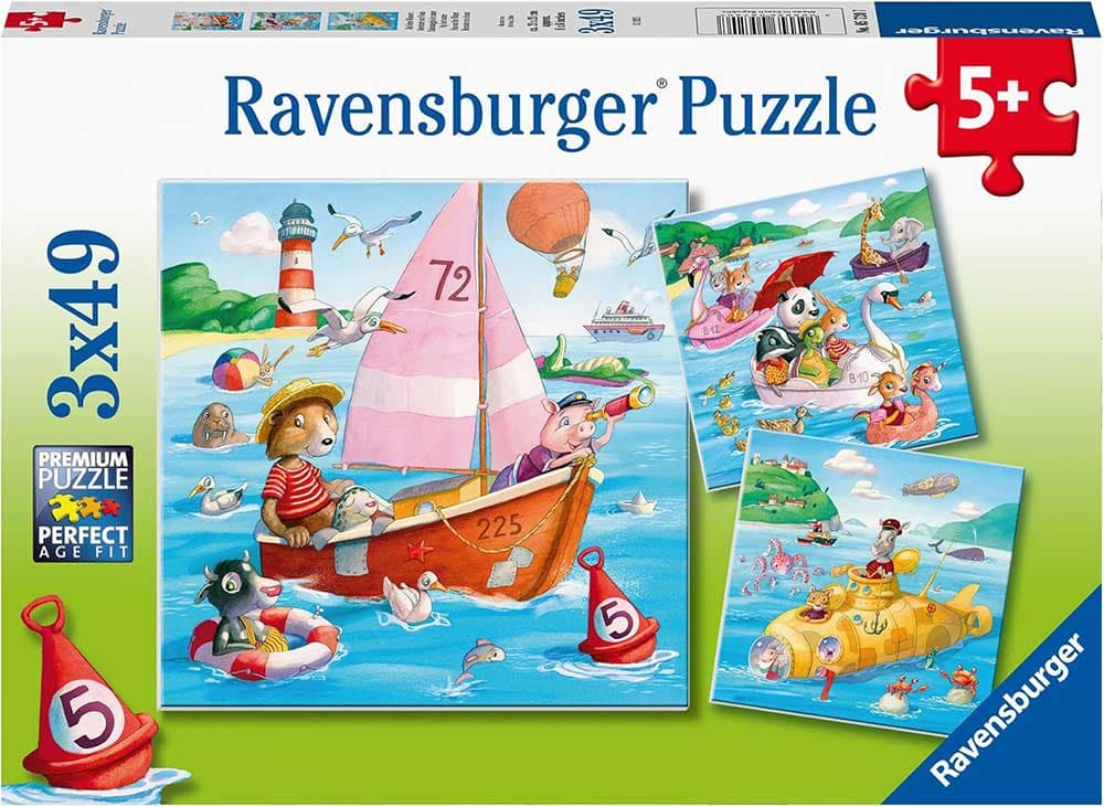 3u1 Puzzle za decu 3x49 delova Uživanje na vodi Ravensburger 05720