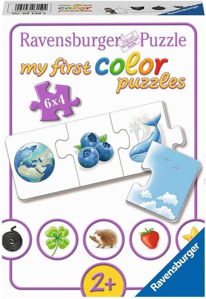Moje prve Puzzle slagalice 6x4 dela Učimo boje Ravensburger 03150